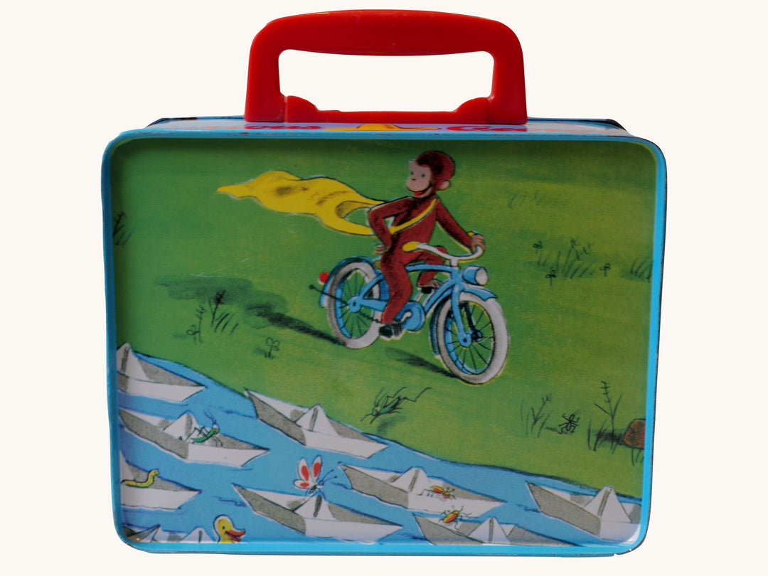 Curious George Blue Kite Vintage Metal Lunchbox