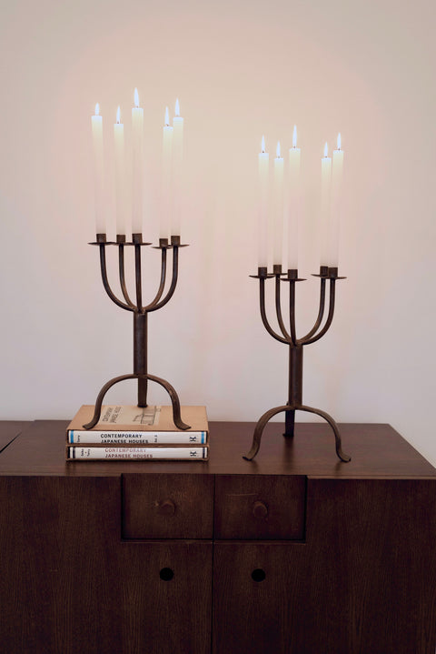 Pair of Brutalist Candelabras