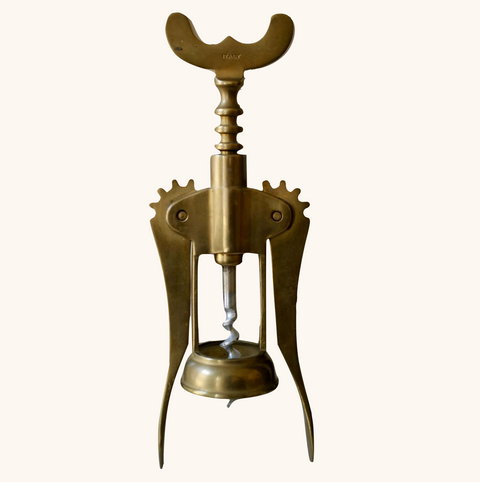 Vintage Italian Brass Corkscrew