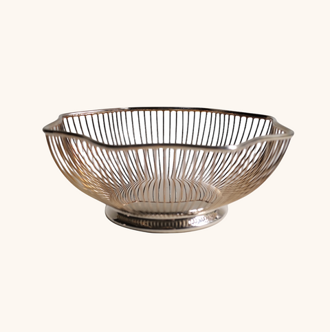 Mid-Century Silver Plated Basket