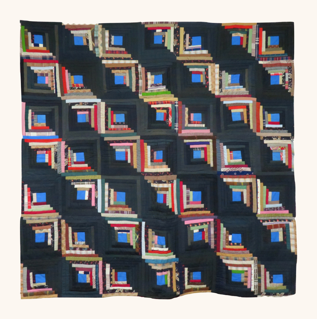 Pixelated Dreams - Antique Log Cabin Quilt