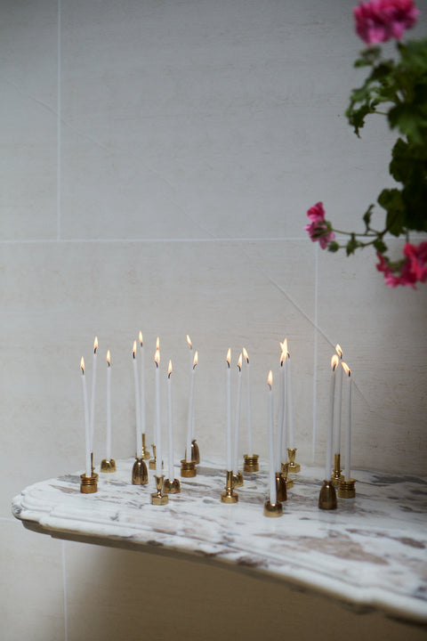 Set of Hans-Agne Jakobsson Brass Candle Holders